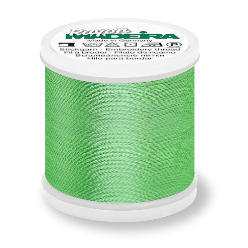 Madeira Rayon 40 machine embroidery thread 1000m spools 1377 nile green
